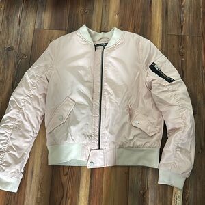 7 for all mankind dusty pink bomber jacket Medium